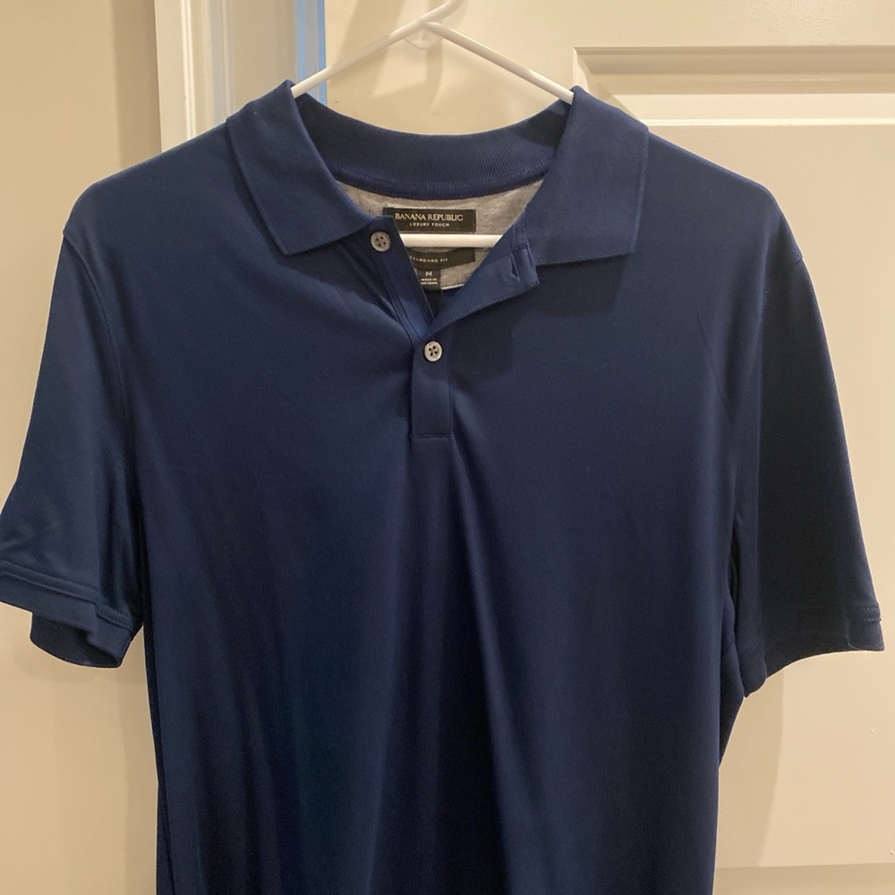 Banana Republic Men's Deep Blue Polo
